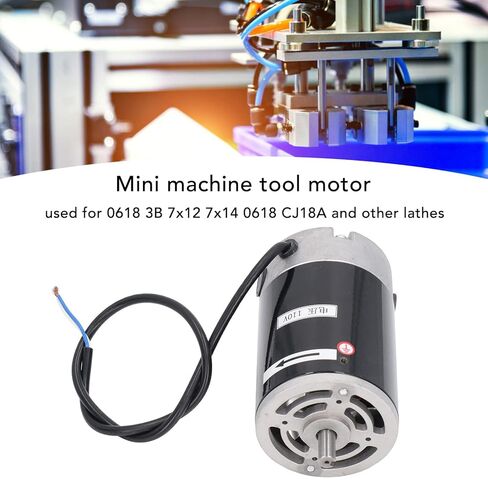 Mini Lathe Motor, 550W Large Power, Maximum Speed 6000RPM Per Minute Large Torsion Low Noise Stable Drive Iron Lathe Machine Motor, for 7x14 CJ18A Lathes(110V) in Saudi Arabia