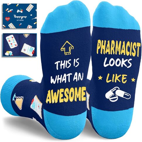 HAPPYPOP Mental Health Therapist Gifts - Physical Therapist Gifts for Women Female Psychologist Gift Aba Therapists Gift, Therapists Socks in Kuwait