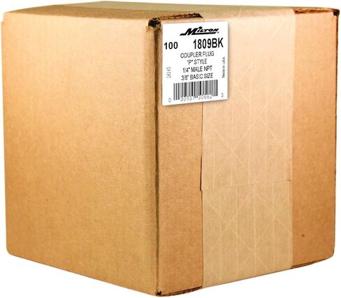 Milton 1809BK 1/4" MNPT P Style Plug - Box of 100 in Saudi Arabia