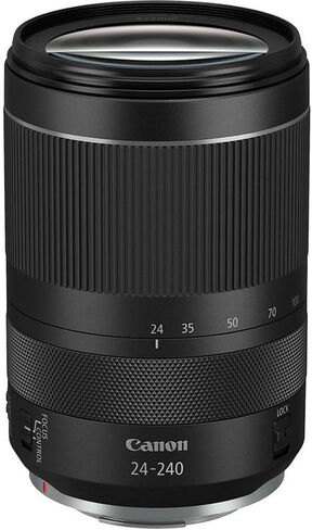 عدسة كانون RF 24-240mm f/4-6.3 IS USM | تكبير/تصغير فائق الكل في واحد مع تثبيت الصورة ونطاق تكبير عريض 10x وتركيز تلقائي USM سريع | مثالية للسفر والتصوير الفوتوغرافي اليومي (3684C002) + محول EF-EOS R + المزيد in Kuwait