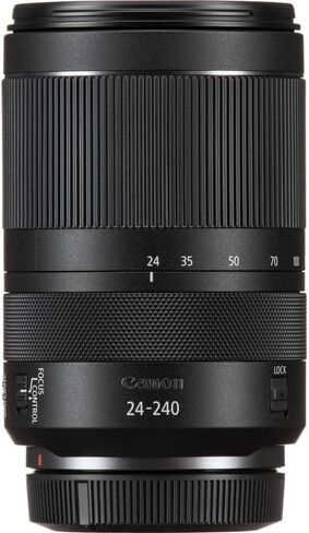 عدسة كانون RF 24-240mm f/4-6.3 IS USM | تكبير/تصغير فائق الكل في واحد مع تثبيت الصورة ونطاق تكبير عريض 10x وتركيز تلقائي USM سريع | مثالية للسفر والتصوير الفوتوغرافي اليومي (3684C002) + محول EF-EOS R + المزيد in Kuwait