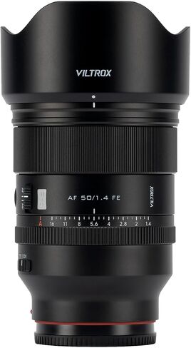 VILTROX 50mm F1.4 Pro FE Lens Full Frame Auto Focus Large Aperture Prime Lens with Hyper VCM Motor Compatible with Sony E-Mount Cameras A7IV A7C A7III A7RII A7III A7RIII A7RIV A9 A9III A1 ZV-E1 FX3 in Saudi Arabia