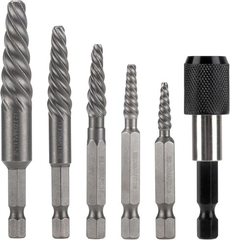 Screw Extractor Set, 11 Pieces Metric Drill Bit Set, Reverse Drill Bit Extractor Set for Removing Broken Screws, Bolts, and Studs in Saudi Arabia