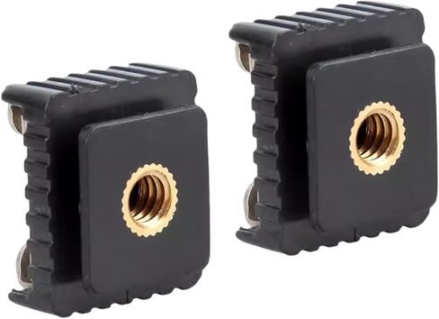 2Pcs Flashing Hot Shoe Mount Adapter to 1/4 Flashing Hot Shoe Mount Adapter Camera Photo Electronics Photography Accessories Studio Lighting Equipment in Saudi Arabia