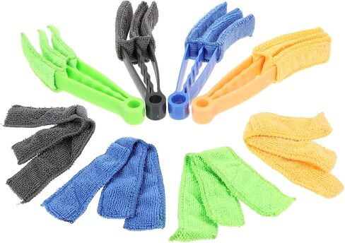 Lurrose Blinds Cleaning Brush Set 8pcs Multi-Color Detachable Vent Cleaner Household Blinds Accessory for Daily Use and Ceiling Fan Dusting in Saudi Arabia