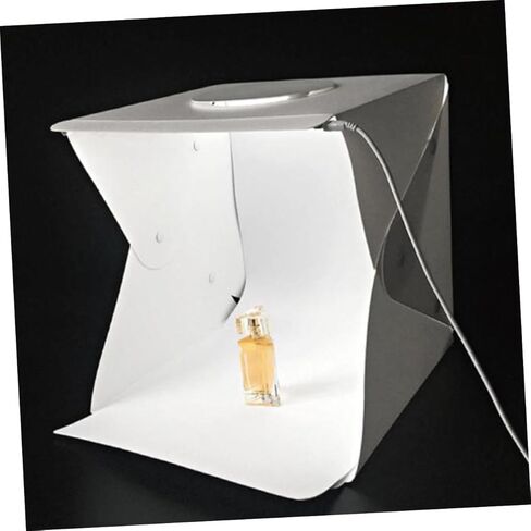 طقم صندوق إضاءة LED صغير محمول للصور مقاس 30 سم مع إضاءة ناعمة منتشرة، وشرائط LED مزدوجة، وخلفيات باللونين الأسود والأبيض، وخيمة إضاءة للتصوير الفوتوغرافي لتصوير المنتج واستخدام الاستوديو in Kuwait