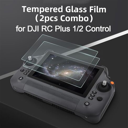 قطعتان من أفلام HD 9H + حبل PU لواقي شاشة التحكم DJI RC Plus 1/2، حزام رقبة قابل للتعديل لجهاز DJI Matrice 400/4T/4E/4D/4TD/Inspire 3/ Matrice 30/30T/350 RTK/T50/T25/T20P in Saudi Arabia