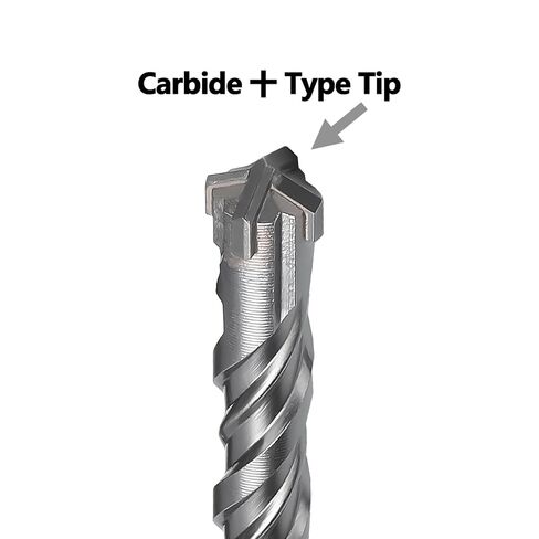 1 inch x 8.4 inch x 13.4 inch SDS Max Rotary Hammer Drill Bit, 26 x 340mm Carbide Tip Masonry Drill Bit for Masonry, Brick, Stone, Concrete (1 inch x 13.4 inch (26 x 340mm)) in Saudi Arabia