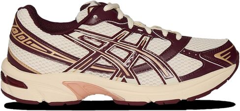 حذاء رياضي للسيدات من ASICS Gel-1130، لون كريمي Oxblood Red، 7.5 in Kuwait