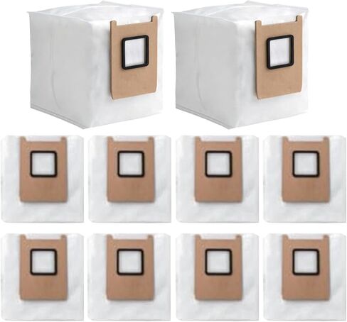 10 pack Replacement Dust Bags For eufy E25/E28 Robot Vacuum Cleaner Accessories kit 3L Leak Proof Dust Bags in Saudi Arabia
