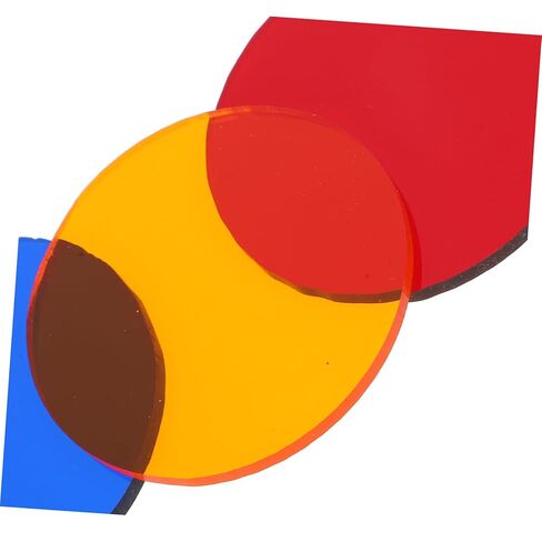Luxshiny 2 مجموعات لوحات تصفية الإضاءة صفائح فيلم مستديرة تراكب المواد الهلامية تعليم البصريات 9 قطعة * 2 لون عشوائي in Saudi Arabia