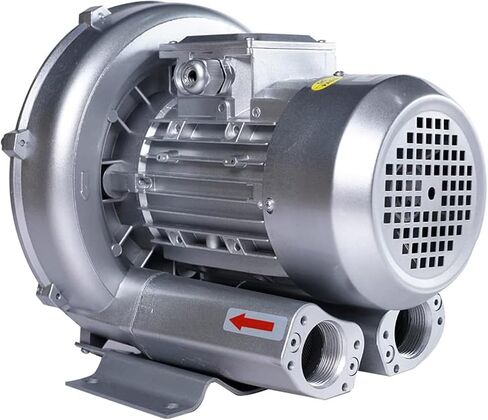 High-Pressure Vortex Ring Blower 550W (0.74HP) - Single Phase Industrial Vacuum Pump for Air Blowing & Suction, Aquaculture & Regenerative Applications, 120W-1100W Options in Saudi Arabia