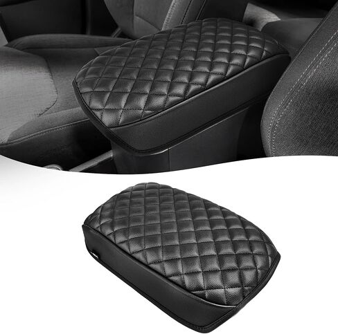 Center Console Armrest Cover Pad for 2022-2025 Ford Maverick, Middle Console Lid Cushion Protector, Vinyl Leather, Anti-scratch, Black in Saudi Arabia