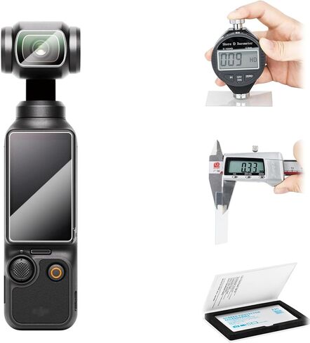 واقي شاشة JJC لـ Dji Osmo Pocket 3، واقي شاشة عدسة مضاد للانعكاس لـ Dji Osmo Pocket 3، واقي شاشة Osmo Pocket 3، رفيع للغاية ومضاد لبصمات الأصابع ومضاد للخدش بحافة مستديرة 2.5D in Saudi Arabia
