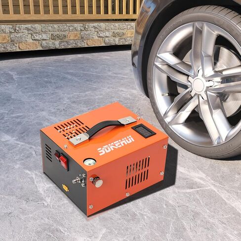 ضاغط هواء PCP، 4500 رطل لكل بوصة مربعة، ضاغط PCP فاصل الزيت والماء المحمول، 12 فولت تيار مستمر/110 فولت تيار متردد، ضاغط مسدس هواء PCP، محول QF، مروحة مدمجة، مناسب لكرة الطلاء، بندقية الهواء، زجاجة غوص بالهواء المفتوح in Kuwait