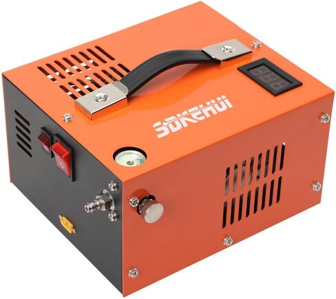 ضاغط هواء PCP، 4500 رطل لكل بوصة مربعة، ضاغط PCP فاصل الزيت والماء المحمول، 12 فولت تيار مستمر/110 فولت تيار متردد، ضاغط مسدس هواء PCP، محول QF، مروحة مدمجة، مناسب لكرة الطلاء، بندقية الهواء، زجاجة غوص بالهواء المفتوح in Kuwait