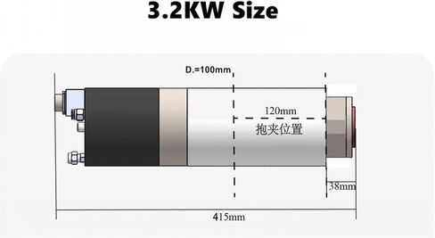 3.2KW BT30 المغزل 12000 دورة في الدقيقة تبريد المياه الهوائية 220 فولت 380 فولت (3.2 كيلو واط 220 فولت 12000 دورة في الدقيقة) in Saudi Arabia