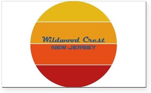 CafePress New Jersey Wildwood Crest Rectangle Car Bumper Magnet in Saudi Arabia