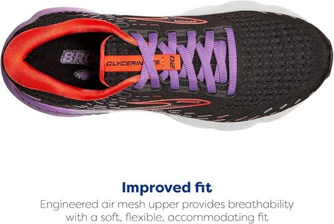 حذاء الجري الداعم Glycerin GTS 20 للنساء من Brooks - أسود/زهرة الجرس/Fiesta - 10 متوسط in Saudi Arabia