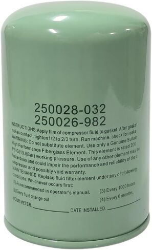 250028-032 فلتر الزيت متوافق مع ضاغط الهواء اللولبي، قطع الغيار 250026-982 in Kuwait