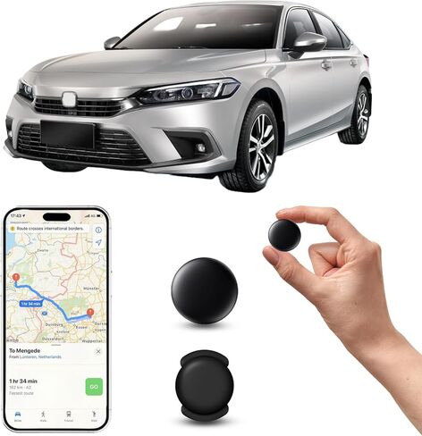 Mini GPS Tracker for Vehicles – No Subscription GPS Tracking Device, Hidden Magnetic Car Tracker, Anti-Theft Hidden GPS Tracker for Vehicles or Kids, Works with Apple Find My in Saudi Arabia