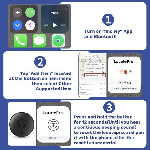 Mini GPS Tracker for Vehicles – No Subscription GPS Tracking Device, Hidden Magnetic Car Tracker, Anti-Theft Hidden GPS Tracker for Vehicles or Kids, Works with Apple Find My in Saudi Arabia