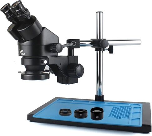 Binoculars Microscope Magnification Continuous Zoom 7X-45X Stereo Microscope Head + WF10X/20mm Eyepiece for Fobile Phone Repair(D10.9x1.5mm) in Saudi Arabia