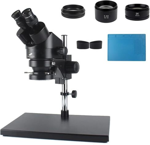 Binoculars Microscope Magnification Continuous Zoom 7X-45X Stereo Microscope Head + WF10X/20mm Eyepiece for Fobile Phone Repair(D10.9x1.5mm) in Saudi Arabia