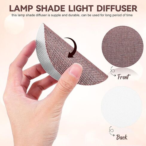 Luxshiny 2pcs Eye-protection Pendant Light Diffusers, Fabric Lampshade Shading Covers with High-temperature Resistant Shade, 10cm Diameter for Nursery Ceiling Lamps in Saudi Arabia