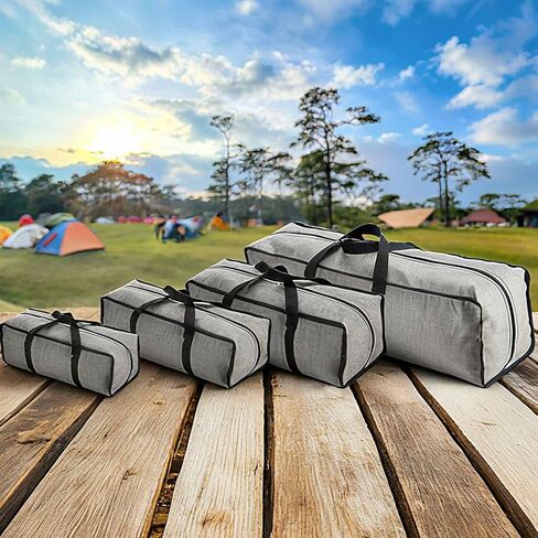 1 Pcs Zippered Tripod Bag, 24 x 8 x 8 Inch Water Resistant Oxford Cloth Outdoor Equipment Storage Bag with Handle for Travel Outdoor Camping Sports Fishing Rod, Grey in Saudi Arabia