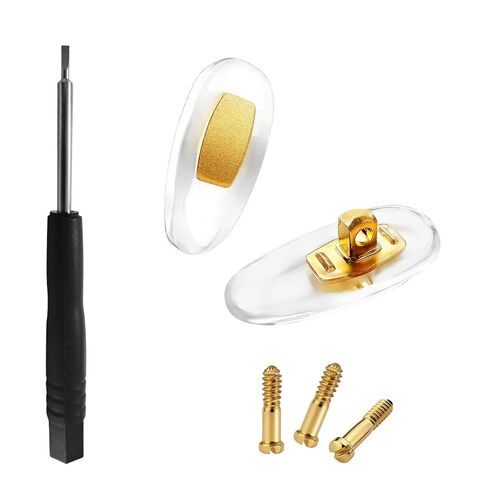 Replacement Screws for Nose Pads Compatible to Gucci Sunglasses Eyeglasses Nose Pads with Screwdriver Free Nose Pad (Gold) in Saudi Arabia