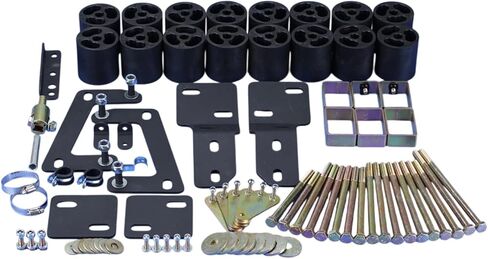 For 1998-2000 Ford Ranger 3" Full Body Lift kit Front & Rear+Steering Extend-Heavy Duty Powder Solid Steel & Reinforce Nylon-Extended Extension Block Spacer Shock Strut Spring in Saudi Arabia