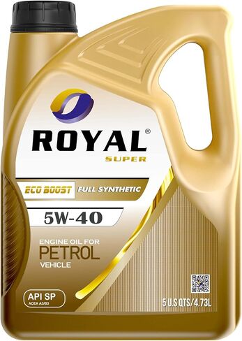 5W-40 Full Synthetic Engine Oil for Petrol Vehicles, API SN/CF, 5 US Quarts (5 US QTS (4.73ltr)) in Saudi Arabia