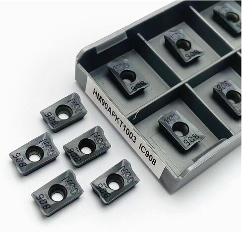 10pcs CNC Carbide Inserts, HM90 APKT1003 PDR IC908 Milling Cutter Turning Tool For Professional Steel Processing Tool in Saudi Arabia