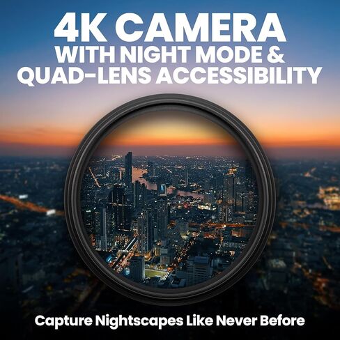 طائرات بدون طيار EZ Pro مزودة بكاميرا للبالغين بدقة 4K، وتجنب العوائق، وإرجاع تلقائي لنظام تحديد المواقع العالمي (GPS)، ومحور ثلاثي المحاور، ووضع Follow Me، ووقت طيران طويل، ومعرف التحكم عن بعد FAA in Kuwait