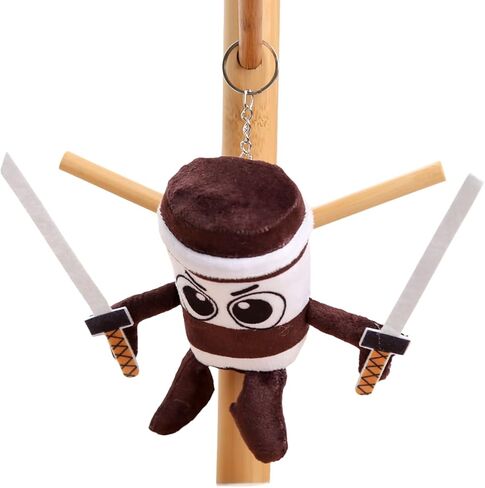 Italian Brainrot Keychain Tung Tung Sahur Plush Animal Wrist Strap Tralalero Collection Cute Keyring Accessories in Saudi Arabia
