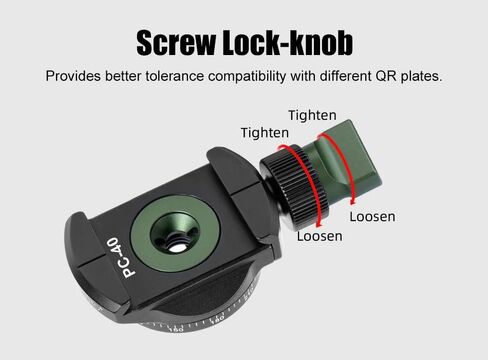 Sunwayfoto PC-40 360°40mm Panning Mini Clamp Compatible with Arca in Saudi Arabia