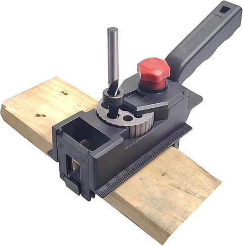 1pc Adjustable Drill Guide Kit for Woodworking - Precision Hole Drilling, Durable Plastic Structure, Automatic Alignment, 3-12mm Woodworking Tool in Saudi Arabia