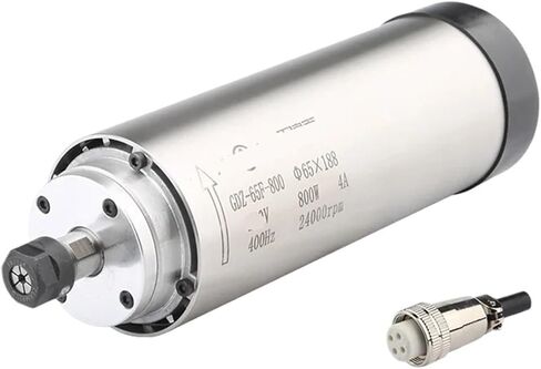 CNC 800w air-cooled spindle motor ER11 chuck 220V 380V Φ65x188(800W 220V) in Saudi Arabia