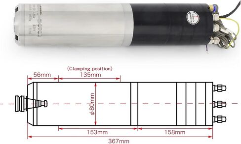 2.2KW ISO20 المغزل المبرد بالماء 24Z مبدل الأدوات الأوتوماتيكي الدائم RTM80-20-24Z/2.2 220V in Saudi Arabia