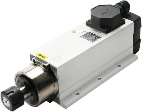 محرك المغزل 7.5KW مبرد بالهواء 4 محامل 7500W مربع مع شفة 18000 دورة في الدقيقة ER32 (7.5KW 380V) in Saudi Arabia