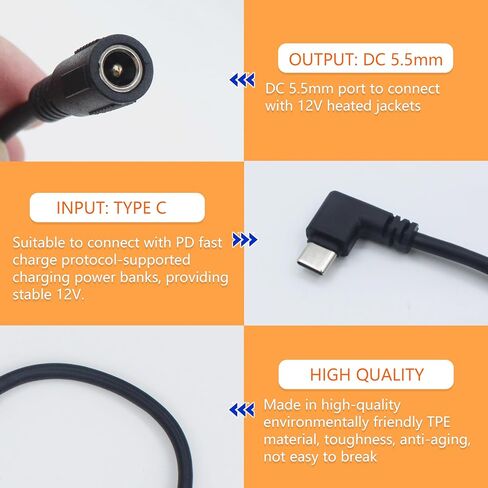 شاحن سترة ساخنة USB الجهد خطوة حتى قابس تيار مستمر لميلووكي، ديوالت، سناب أون، ميتابو، ريفين، كرافتسمان، AEG، ماكيتا (2، أسود) in Kuwait