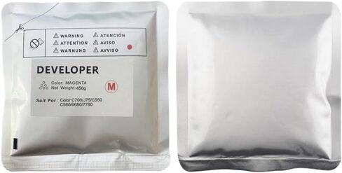 Compatible Developer 450g Per Bag for C550 C-560 C700 C700I C70 J75 Color 700i 700 Color 550 560 570 Carrier Iron Powder(450g Yellow) in Saudi Arabia