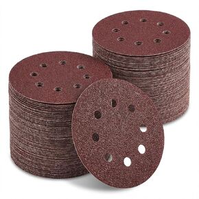 170 PCS 5 inch Sanding Discs,Circular Hook-and-Loop Fastener Sandpaper,Suitable for Any Sander Tool,Optional Specifications:40,60,80,120,180,220,320,400,600 in Saudi Arabia