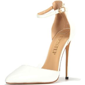 صنادل UP2STEP Fashion مدببة ومغلقة من الأمام بكعب وإبزيم وحزام للكاحل صنادل D'Orsay Stiletto للنساء in Kuwait