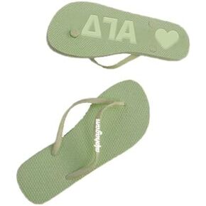 Sorority Shop Alpha Gamma Delta Flip Flops - Officially Licensed Sorority Flip Flop - Flip Flops for Women in Saudi Arabia