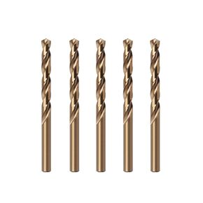2.5mm Metric Cobalt Drill Bits, M42 HSS Metal Drill Bit Set for Hardened Steel, Cast Iron, Wood and Plastic, 135 Degree Split Point, 5 Pcs in Saudi Arabia