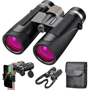 12x42 Binoculars with Phone Adapter for Adults – 42mm Objective Lenses – BaK-4 Prisms – Fully Multi-Coated – Waterproof & Fogproof – Metal Handwheel – Idear for Hunting, Bird watching, and More in Saudi Arabia