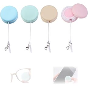 4-Pack Macaron Phone Screen Cleaner, Portable Screen and Eyeglass Brush Cleaner, Washable Double-Sided Screen Cleaner, Suitable for Glasses, Mobile Phones and Computers（Pink/Green/Blue/Khaki in Kuwait