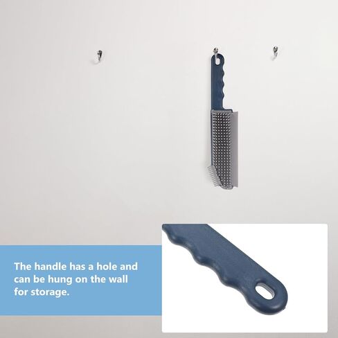 Sosoport Multi-Functional Window Screen Cleaning Brush Silicone Dust Scrubber Kitchen Crevice Cleaner Blue for Home Bathroom Window Grooves in Saudi Arabia